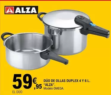 Oferta de Alza - Dúo De Ollas Duplex 4 Y 6 L por 59,95€ en E.Leclerc