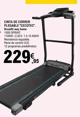 Oferta de Cecotec - Cinta De Correr Plegable  por 229,95€ en E.Leclerc