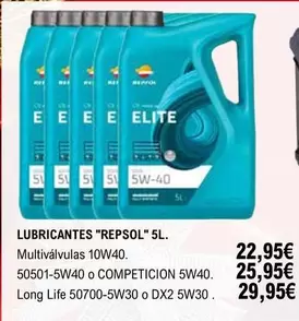 Oferta de Repsol - Lubricantes 5L por 22,95€ en E.Leclerc