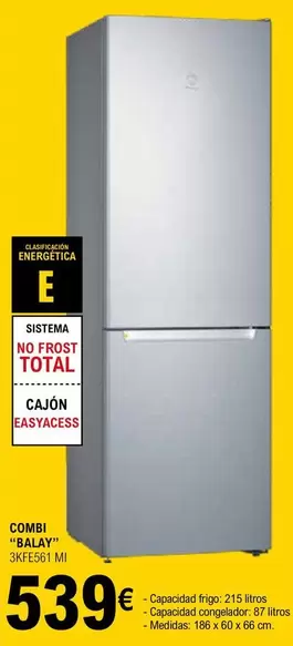 Oferta de Balay - Combi 3KFE561 MI  por 539€ en E.Leclerc