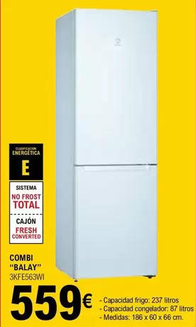 Oferta de Balay - Combi 3KFE563WI por 559€ en E.Leclerc