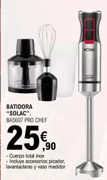 Oferta de Solac - Batidora por 25,9€ en E.Leclerc