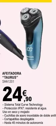 Oferta de Taurus - Afeitadora SHA1201  por 24,9€ en E.Leclerc