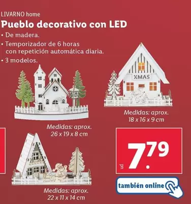 Oferta de Livarno Home - Pueblo Decorativo Con Led por 7,79€ en Lidl