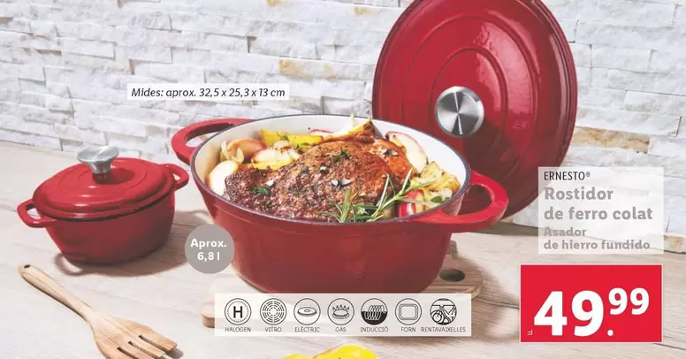 Oferta de Ernesto - Asador De Hierro Fundido por 49,99€ en Lidl