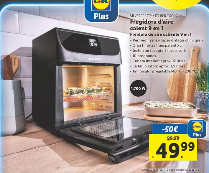 Oferta de Silvercrest Kitchen Tools - Freidora De Aire Caliente 9 En 1 por 49,99€ en Lidl