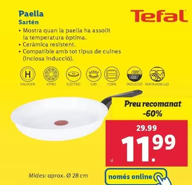 Oferta de Tefal - Sartén por 11,99€ en Lidl