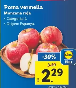 Oferta de Manzana Roja por 2,29€ en Lidl