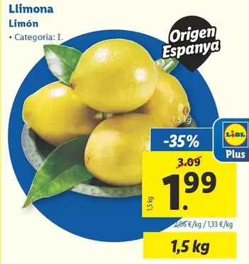 Oferta de Limón  por 1,99€ en Lidl