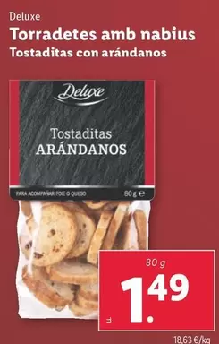 Oferta de Deluxe - Tostaditas Con Arándanos  por 1,49€ en Lidl