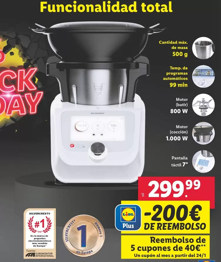 Oferta de Seilver Crest - Monsieur Cuisine Connect Funcionalidad Total por 299,99€ en Lidl