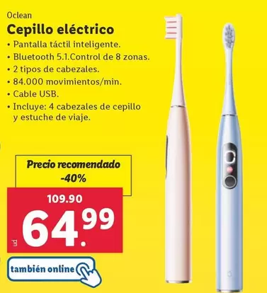 Oferta de Ocean Sea - Cepillo Electrico por 64,99€ en Lidl