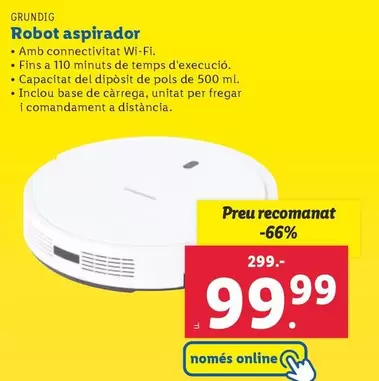 Oferta de Grundig - Robot Aspirador  por 99,99€ en Lidl