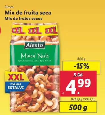 Oferta de Alesto - Mix De Frutos Secos por 4,99€ en Lidl