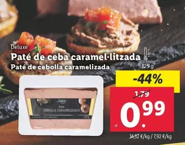 Oferta de Deluxe - Paté De Cebolla Caramelizada  por 0,99€ en Lidl