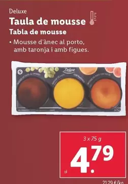 Oferta de Deluxe - Tabla De Mousse por 4,79€ en Lidl