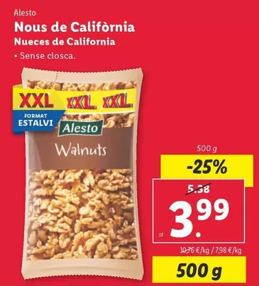 Oferta de Alesto - Nueces De California  por 3,99€ en Lidl