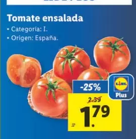 Oferta de Tomate Ensalada por 1,79€ en Lidl