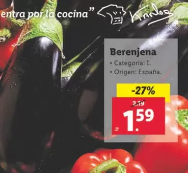 Oferta de Berenjena por 1,59€ en Lidl