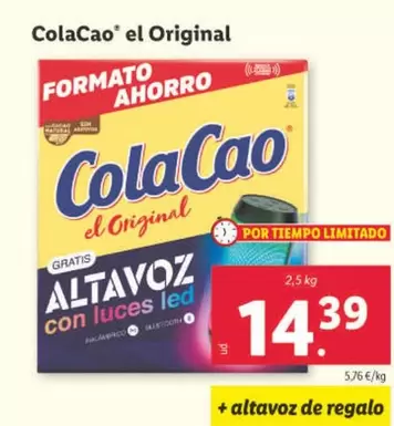 Oferta de Cola Cao - El Original por 14,39€ en Lidl