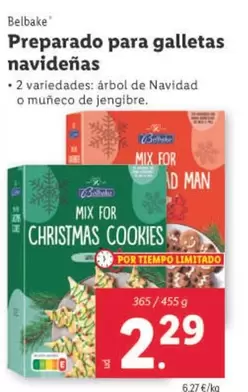 Oferta de Belbake - Preparado Para Galletas Navidenas por 2,29€ en Lidl