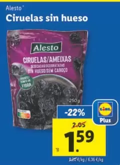 Oferta de Alesto - Ciruelas Sin Hueso por 1,59€ en Lidl