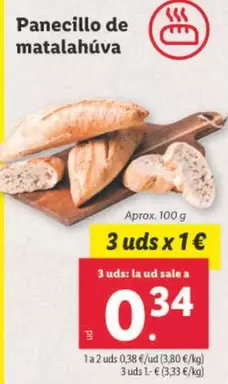 Oferta de Panecillo De Matalahúva por 0,34€ en Lidl