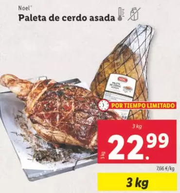 Oferta de Noel - Paleta De Cerdo Asada por 22,99€ en Lidl