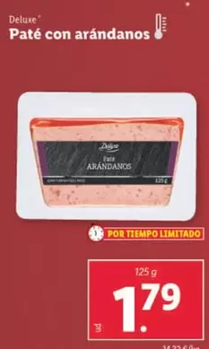 Oferta de Deluxe - Paté Con Arándanos por 1,79€ en Lidl