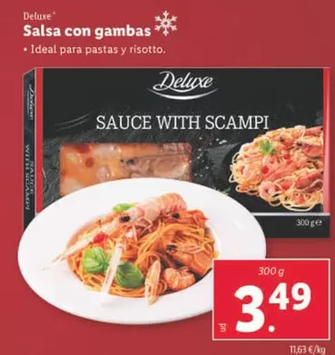 Oferta de Deluxe - Salsa Con Gambas por 3,49€ en Lidl