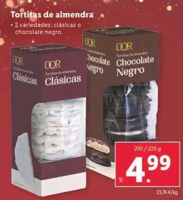 Oferta de Dor - Tortitas De Almendra por 4,99€ en Lidl