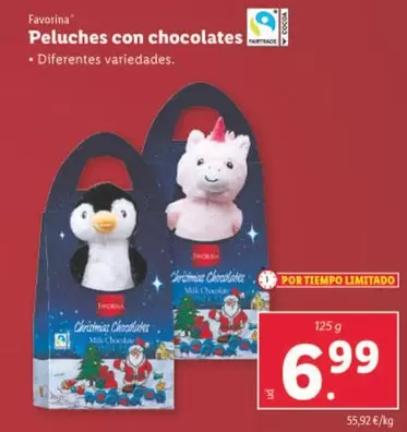 Oferta de Favorina - Peluches Con Chocolates por 6,99€ en Lidl