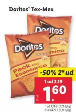 Oferta de Doritos - Tex-Mex por 3,19€ en Lidl