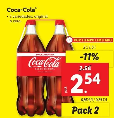 Oferta de Coca-Cola - Original por 2,54€ en Lidl