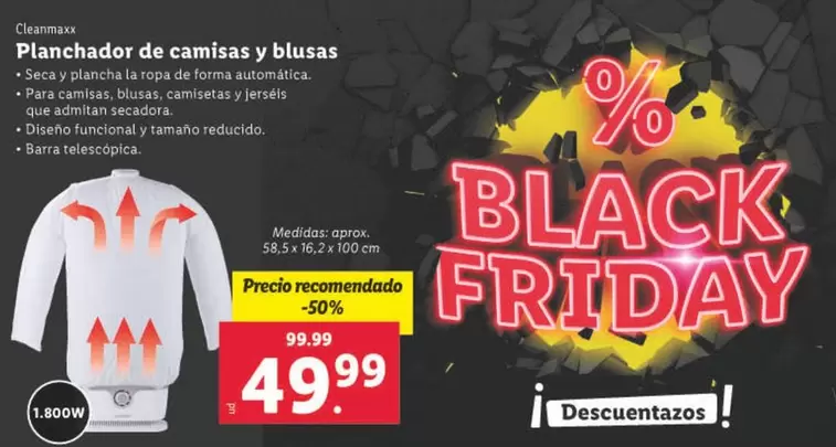 Oferta de Crelando - Planchador De Camisas Y Blusas por 49,99€ en Lidl