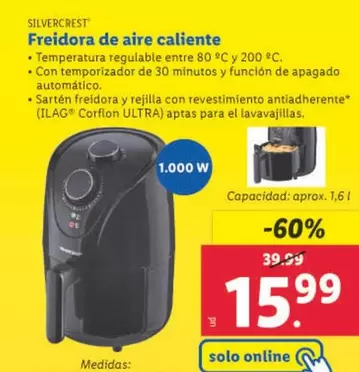 Oferta de SilverCrest - Freidora De Aire Caliente por 15,99€ en Lidl