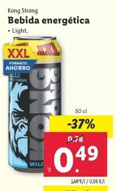 Oferta de Kong Strong - Bebida Energética por 0,49€ en Lidl