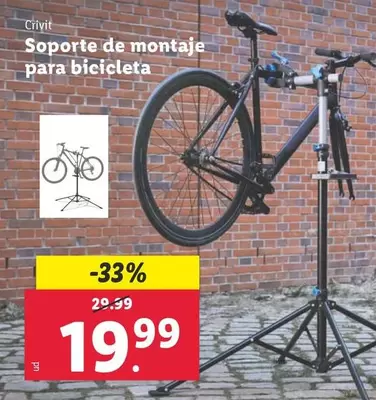 Oferta de Crivit - Soporte De Montaje Para Bicicleta por 19,99€ en Lidl