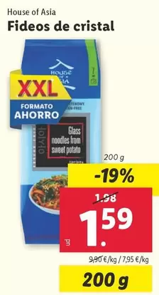 Oferta de House Of Asia - Fideos De Cristal  por 1,59€ en Lidl