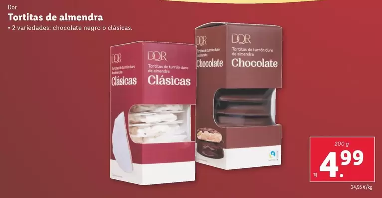 Oferta de Dor - Tortitas De Almendra por 4,99€ en Lidl