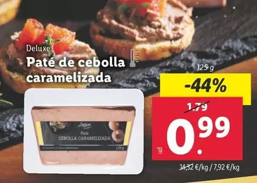 Oferta de Deluxe - Pate De Cebolla Caramelizada por 0,99€ en Lidl