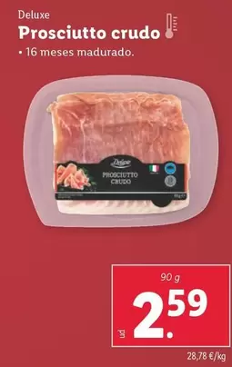 Oferta de Deluxe - Prosciutto Crudo por 2,59€ en Lidl