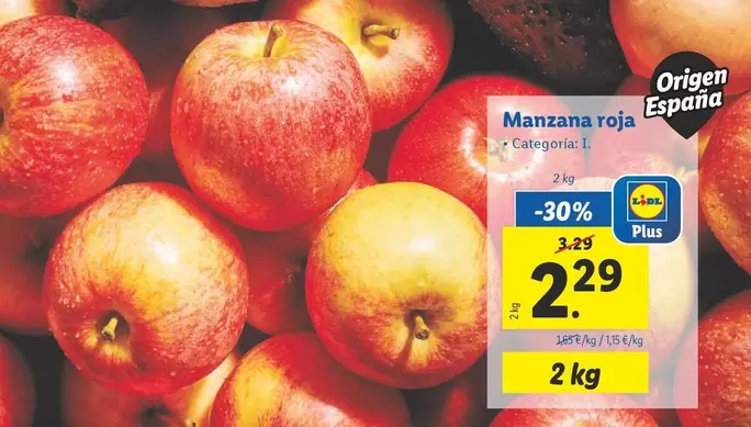 Oferta de Manzana Roja por 2,29€ en Lidl