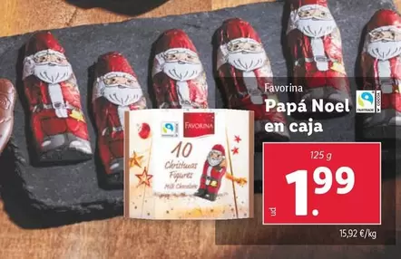 Oferta de Favorina - Papá Noel En Caja por 1,99€ en Lidl