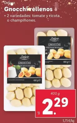 Oferta de Deluxe - Gnocchi Rellenos por 2,29€ en Lidl