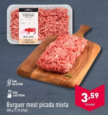 Oferta de Mixta - Burguer Meat Picada por 3,59€ en ALDI