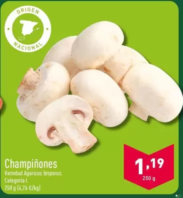 Oferta de Origen - Champiñones por 1,19€ en ALDI