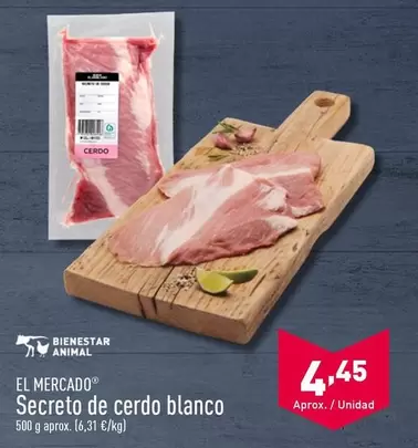 Oferta de Blanco - Secreto De Cerdo por 4,45€ en ALDI