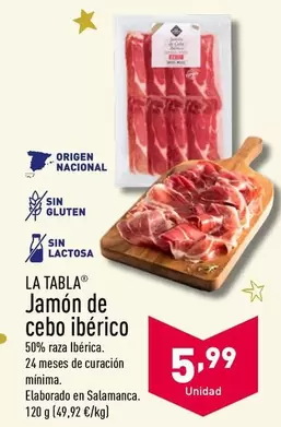 Oferta de Origen - Jamon De Cebo Iberico por 5,99€ en ALDI