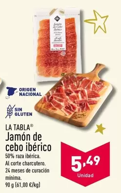 Oferta de Origen - Jamon De Cebo Iberico por 5,49€ en ALDI